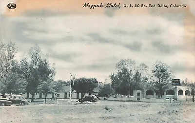 Mizpah Motel End Delta Colorado Postcard Posted 1950 Classic Cars • $4.45