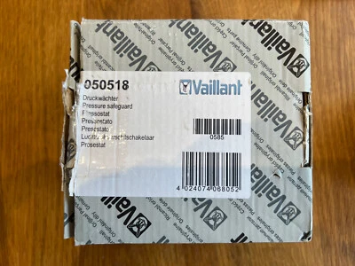 £19.50 • Buy Vaillant 050518 Pressure Safeguard Air Pressure Switch New In Box VC VCW Boilers