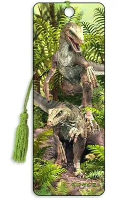 3D Bookmark Dinosaur T Rex Tyrannosaurus Jungle QUALITY Gifts X Boys Him Kids • £3.89