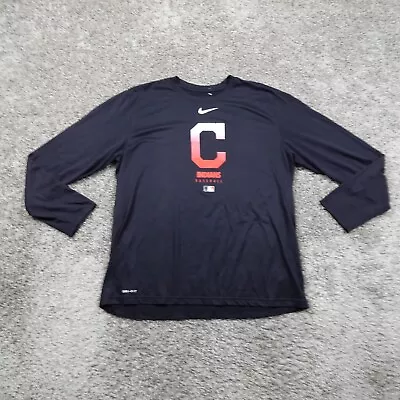 Cleveland Guardians Shirt Mens Extra Large Nike MLB Dri Fit Center Swoosh • $28.87