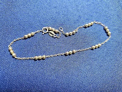 Grandma Grabe's Beautiful Vintage 925 Sterling Silver Vermeil Ball Chain Bracele • $0.75