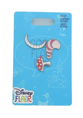 $5.50 • Buy Disney CHESHIRE CAT FLAIR  Alice In Wonderland Trading Pin Set Of 3