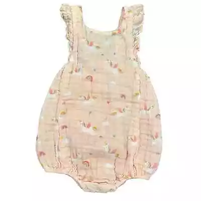 Angel Dear Muslin Unicorn Sunsuit 12-18 Months • $22