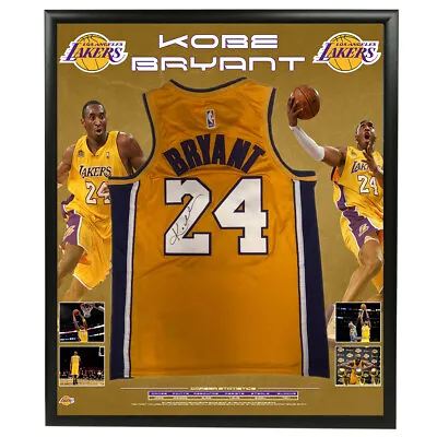 $3495 • Buy Kobe Bryant Signed Framed Los Angeles Lakers Jersey Nba Basketball - Lebron
