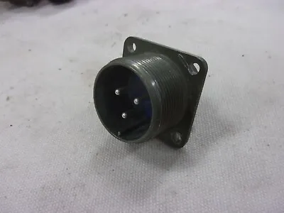 AMPHENOL MS3102A20-3S Connector 3 Pin Round Chassis Mount Military Vtg Plug Wire • $15.99