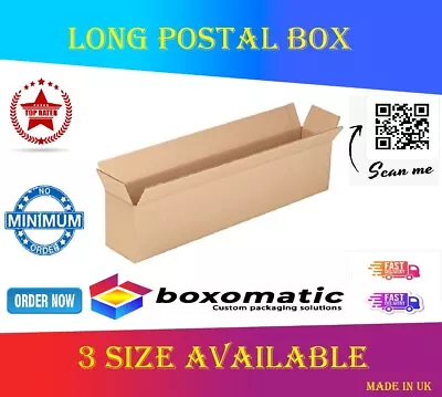 LONG Cardboard Packing Posting Shipping Box POSTAL BOXES Single/Double Wall Box • £0.99