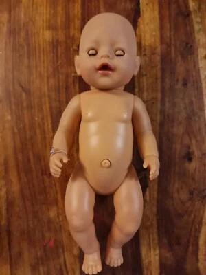 $25.65 • Buy ZAPF CREATION BABY Born DOLL. Drinks & Wees. Open/Shut Eyes. 