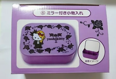 $36 • Buy Yoshikitty Accessory Case With Mirror SANRIO Lottery Hello Kitty Yoshiki NEW 