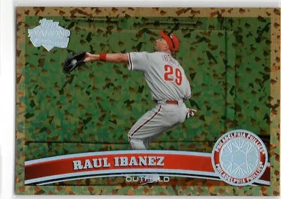 2011  Topps 656 Raul Ibanez Philadelphia Phillies Cognac Diamond Anniversary 95 • $2.49