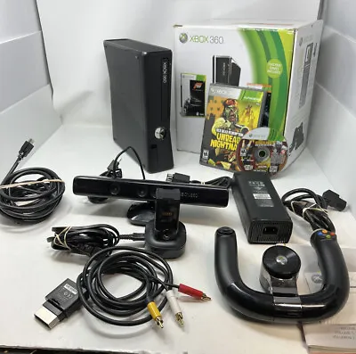 $12998 • Buy Microsoft Xbox 360 Slim Bundle Black Console Model 1439 TESTED * NO HARD DRIVE
