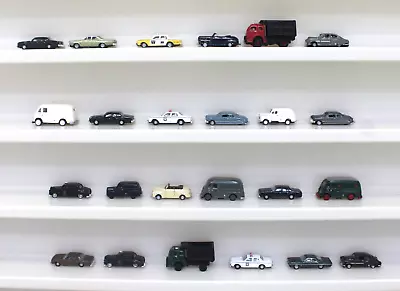 Lot Of 24 N Scale 1:160 CMW Mini Metals Cars Vans & Trucks (all Older Metal!) • $34.88