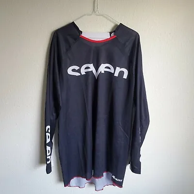 Seven Racing Rival Flow Off-Road MX Jersey Black/White/Red Men's 2XLarge XXL 2XL • $59.95