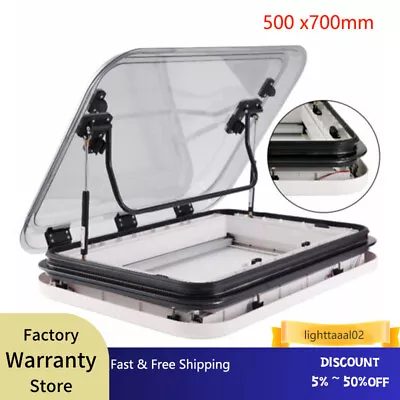 Caravan RV Motor Home Skylight Roof Vent Hatch Cut Out Anti-UV Window 500 X700mm • $436.05