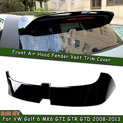 Gloss Black Rear Trunk Spoiler Wing Lip For VW Golf 6 MK6 GTI 2008-2013 2009 • $107.18