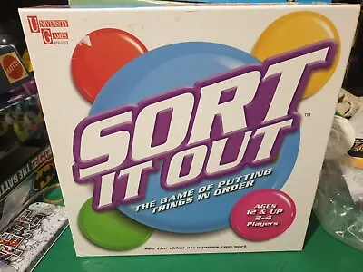 562. Sort It Out Board Game The Game Of Putting Things In Order In Vgc • £7.50
