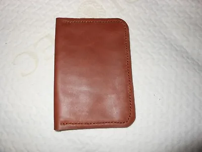Pocket Organizer Or Wallet Brown New Leather Handmade In Alabama • $11.95