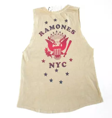 New $68 Daydreamer T-SHIRT Retro THE RAMONES Women's Medium M Tank Top Hemp NYC • £34.20