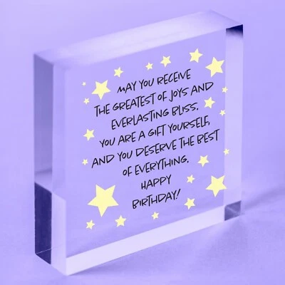 70th Birthday Gift For Women Men 70th Birthday Card Gift For Mum Acrylic Plaque • £13.99