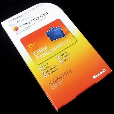 £49.99 • Buy Microsoft Office 2010 Professional, Full UK Retail Product Key Card, + USB Drive