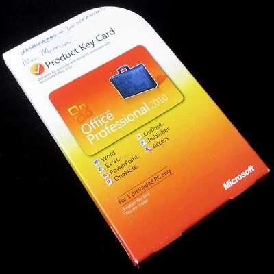 £49.99 • Buy Microsoft Office 2010 Professional, Full UK Retail Product Key Card, + USB Drive