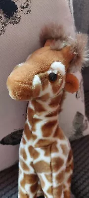 ZSL Keel Toys Giraffe Brown Spotty Soft Plush Toy 12” VGC • £4.99