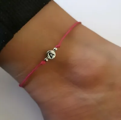 £2.30 • Buy Pink Cord Anklet/ Ankle Bracelet Personalised Single *LETTER* Adjustable 