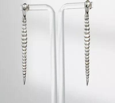 Elsa Peretti For Tiffany & Co Sterling Silver Snake Earrings • $1295