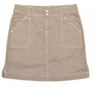 Kuhl Womens Size 8 Stretch Hiking Skirt Olive 16  Waist 19  Length • $14.95