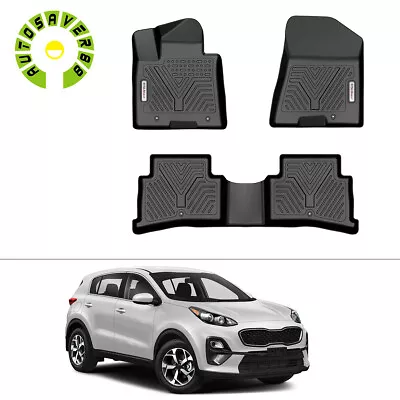 $79.19 • Buy Floor Mats For 2017-2022 Kia Sportage All Season Rubber 1st & 2nd Row 18 19 21