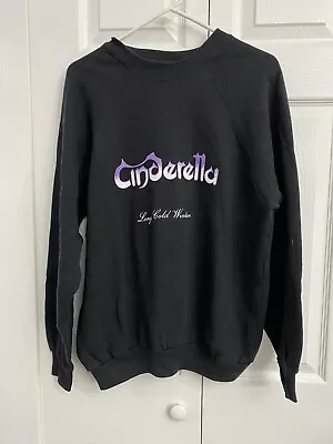 Cinderella Logo Crewneck Sweatshirt Licensed Rock Music Band Black Lg • $19.99