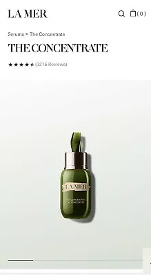 La Mer~ THE CONCENTRATE ~ .5oz/15ml  Included Sample And Gift Box • $130