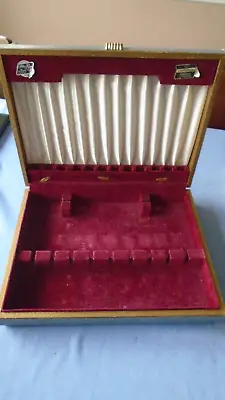 Vintage Canteen Of Cutlery Box Storage Display  Case Viners Shropshire Canteen • £4.49