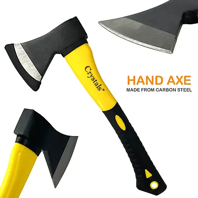 14  Small Hand Axe For Camping Hiking Made From Carbon Steel Hand Hatchet New • £9.45