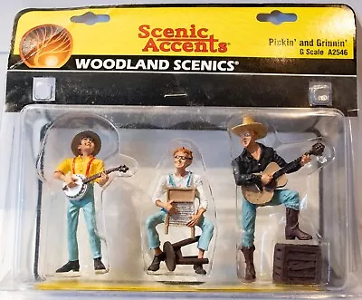 Woodland Scenics G-Scale #2546 Scenic Accents(R) Figures -- Pickin' And Grinnin' • $31.99