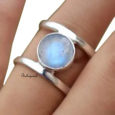Moonstone Ring 925 Sterling Silver Band Ring Statement Handmade Jewelry TPP09 • $11.04