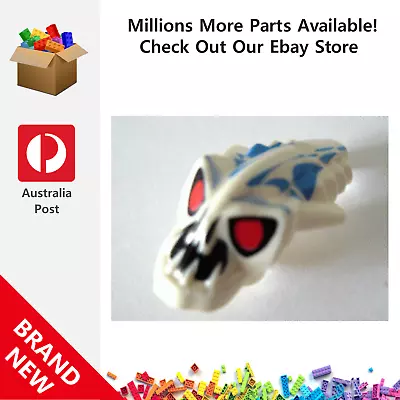 Genuine LEGO™ White Minifigure Head Modified Bionicle Barraki 57582 4510051 New • $6.90