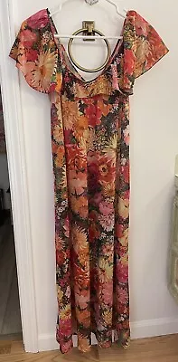 Vintage 70’s Floral Maxi Dress Size Small • $12.75