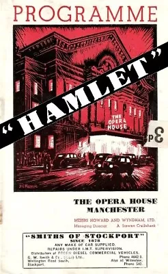 1935 Manchester Theatre Programme Hamlet Gielgud Guinness Quayle  Tandy Etc • £8