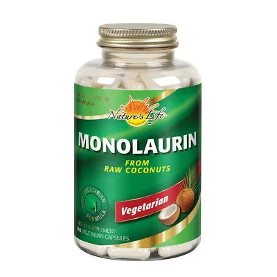 Nature's Life Monolaurin Capsules 990 Mg | Vegetarian | 180 Ct • $29.99
