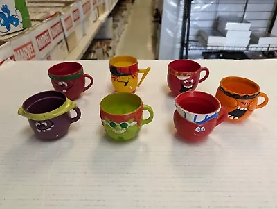 Pillsbury Set Of 7 Funny Face Mugs Cups | Kool Aid | Vintage 1970s • $59.99