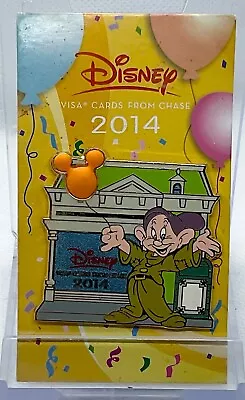 Disney’s Dopey From Snow White Visa Card Member Holder Pin  2014 Rewards • $15