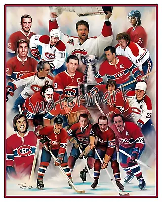 NHL Montreal Canadiens Tribute Hall Of Famers Color 8 X 10 Photo  • $5.59