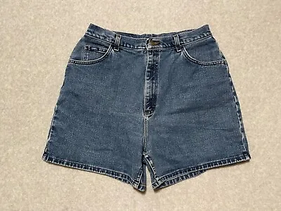 Size 29 Vintage Lee High Waisted Mom Jean Shorts Blue Jean Jorts Denim Womens • $14.99