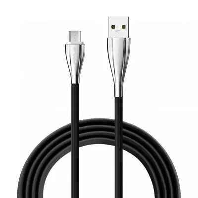 MICRO USB CABLE WIRE FAST CHARGER POWER CORD 6FT LONG ZINC ALLOY For CELL PHONES • $11.39