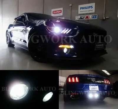 PHILIPS T10 P13W DRL H8 LED FOG T15 Reverse T20 Amber For MY15 FORD Mustang GT • $213.72