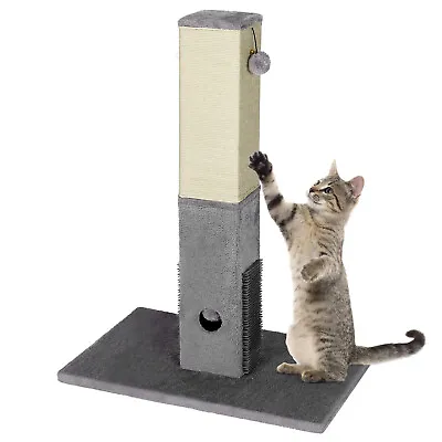 £29.99 • Buy 79CM Tall Cat Scratching Post Natural Sisal Rope Cat Claw Scratcher W/Soft Plush