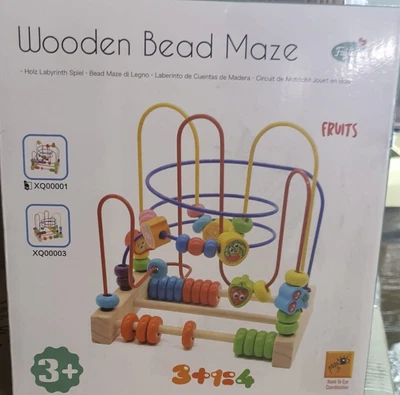 £10.75 • Buy Fajiabao Baby Educational ToysWooden Bead Maze Activity Cube Rollercoaster Age 3