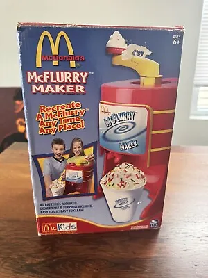 2003 McDonalds McFlurry Maker Kids Toy Ice Cream Snack Spin Master Open Box • $30