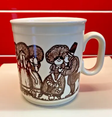 HORNSEA Nursery Rhyme Mug GEORGIE PORGIE John Clappison  Collectable Vintage 70s • £20