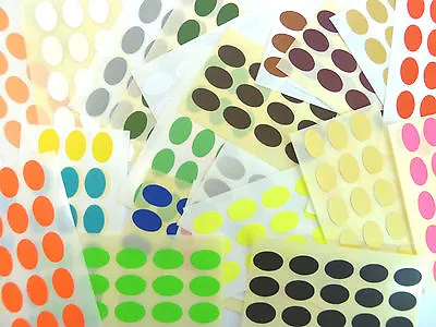 Small 15x10mm Oval Colour Code Stickers Coloured Sticky Labels - 32 Colours • £3.20